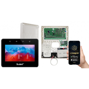 ZESTAW ALARMOWY SATEL INTEGRA 128 + INT-TSG2-B + OPU-3P + AWT682 + 17Ah + INT-GSM LTE